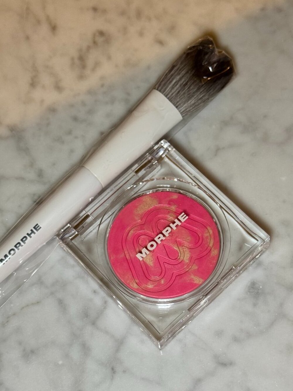 Morphe Cloudlight Soft Glow Diffused Blush & M202 Slanted Blush Brush | NEW